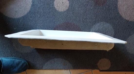 Giessform Pfeiler Abdeckplatten Betonplatten Form stabile GFK Polyester Kunststoff 35x35cm