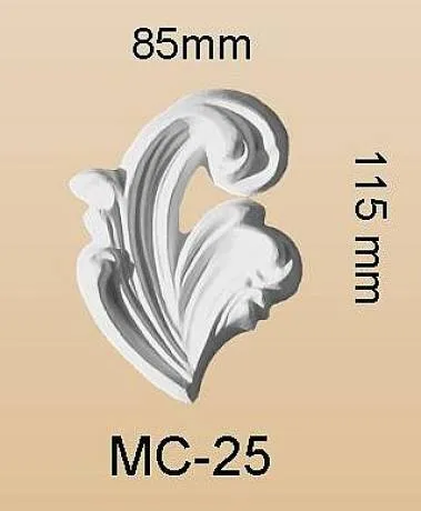 MC-25 Zierstuck Deckenstuck Wandelement als Schmuck Dekorelement aus Gipsstuck