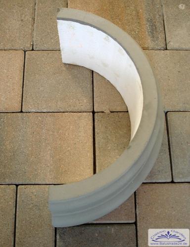Kapitell Sockel Basis Halbschale für 100cm runde Säulen Verkleidung Profilring KBA100cm