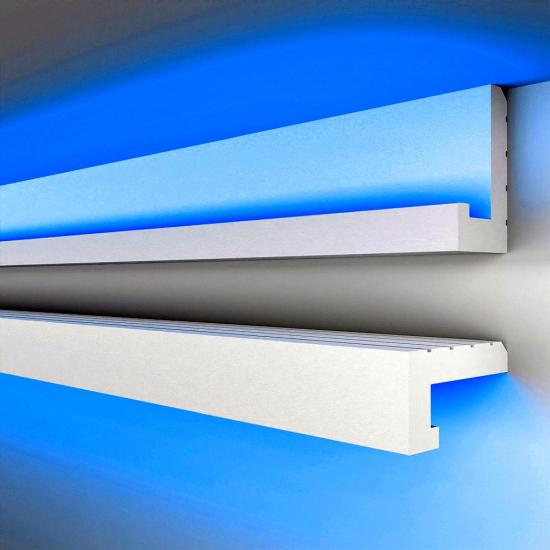 HLED-11 LED Lichtleiste XPS Styropor Wand- Deckenprofil