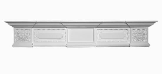 K3005-2 Kamin Verkleidung als schmuckvolles Kaminportal Dekokamin Kaminkonsole 1870x1275mm Tiefe 338mm