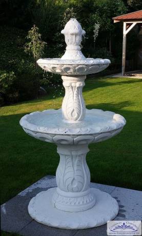 Gartenbrunnen mit 2 Wasserschalen