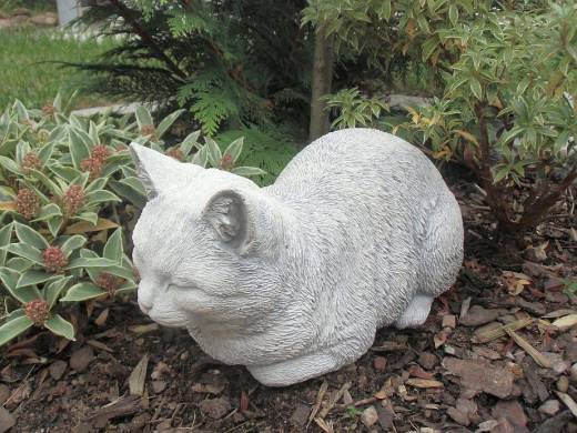 Gartenfigur Katze