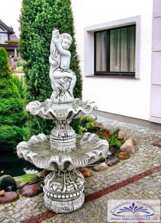 Brunnen mit 2 wasserschalen Gartenbrunnen