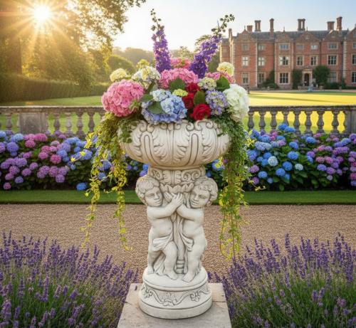 Figuren Blumen Schale