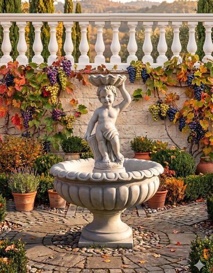 Garten Springbrunnen mit Putten Figur