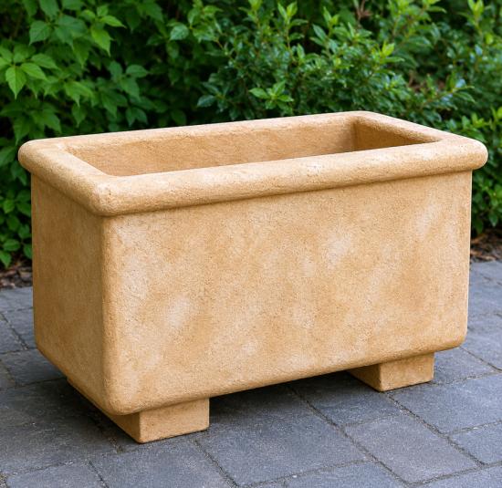 XL Blumen Pflanzkasten Beton Steinguss 70x47x36cm 125kg