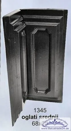 RO-1349 Pfeilerform sred Gießform für Beton Balustraden Betonpfeiler 25x25cm 68cm