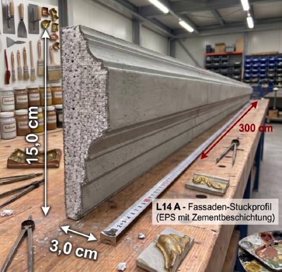 Fassaden Leisten Außen Styroporstuck Profile L14A