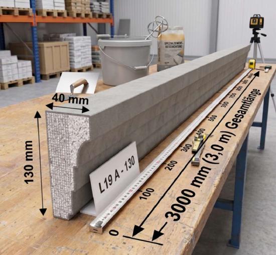 Fassadenstuck Zierleisten Baudekor Styroporstuck Profile Fassadenprofile 200mm 300cm L16A-200