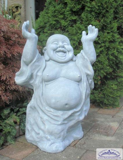 Buddha Figur in grau