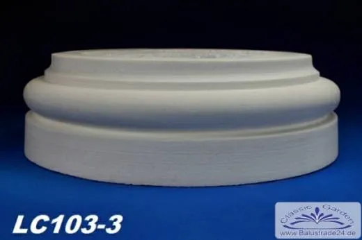 LC103-3F Säulenbasis Sockel für Styropor Säule mit 405mm Durchmesser