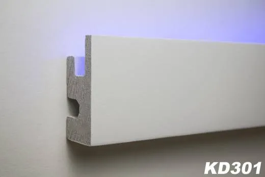 KD301 Lichtleiste für indirekte LED Beleuchtung aus XPS 90x40mm Wandleiste 115cm
