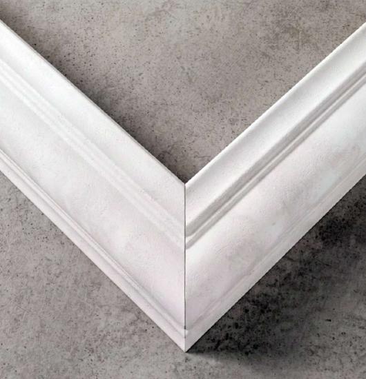 Flache Gipsstuck Profil Leiste für Wand- und Deckenspiegel Rahmen 40mmx20mm LP-24