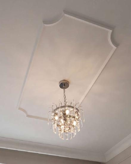 Gipsstuck Profil flache Leiste für Wand- und Deckenspiegel Rahmen 40mmx20mm LP-24