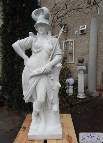 BAD-7189 Minerva Skulptur 172cm 350kg Gartenfigur griechische römische Göttin als antike Steinfigur