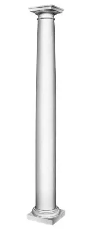 N3015 PUR Hartschaum Säulen oder Halbsäulen Säulenverkleidung Säulenschaft glatt 152mm Höhe 1518mm