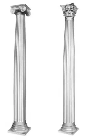 N3220 PUR Hartschaum Säulen oder Halbsäulen Säulenverkleidung Säulenschaft kanneliert 203mm Höhe ab 207cm