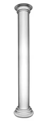 N3224 PUR Hartschaum Säulen oder Halbsäulen Säulenverkleidung Säulenschaft glatt 240mm Höhe 228cm