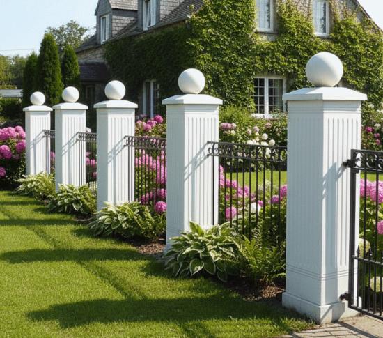 Zaunpfeiler Torpfeiler Betonpfosten für Balustraden Betonpfeiler P118