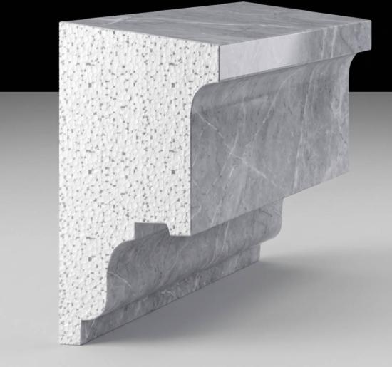 Styroporstuck Fenstergesims Profilleisten Fensterbank Fassadenstuck P13A
