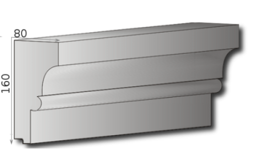 Fassaden Zierstuck Bauprofile Styroporstuck Leisten 140x60 oder 160x80mm 300cm P19A