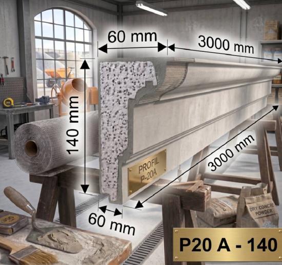Fassaden Stuck Zierprofile Traufprofile aus Styroporstuck L20A