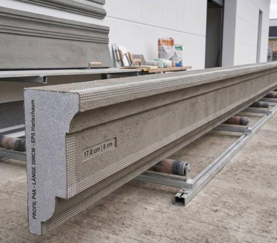 Fassadenstuck Profil Haus Gurtgesims Styropostuck Leisten P4A