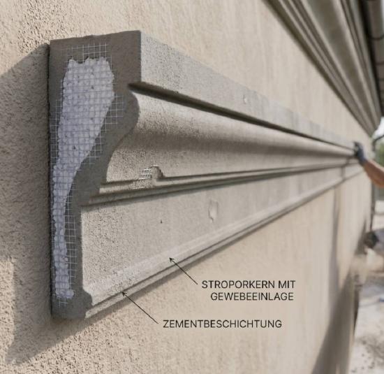 Styroporstuck Profile Fassadenstuck Dekoration Zierstuck Leisten P6A