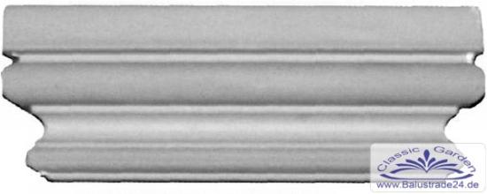 Pilaster 13cm Sockel Kapitell Höhe 105mm Fassadenstuck Styroporstuck PLA130-105