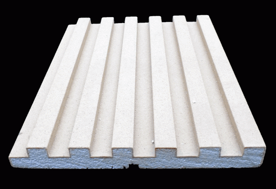 Lamellen Fassadenverkleidung Styropor Wanverkleidung Akustikpaneele für Aussen 30cm breit FL-2