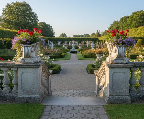 Blumen Pflanzgefäß Muschel Dekor Element