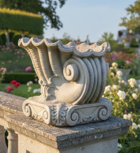 Muschel Dekor Garten Deko Element