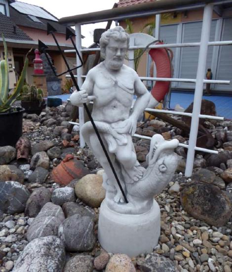 Neptun Taufe Garten Figur