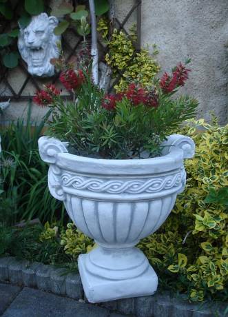 Griechische Vase als Pflanzkübel Ziervase Pflanzgefäß Blumenschale Balkonkübel Blumenkübel 43cm 37kg S556