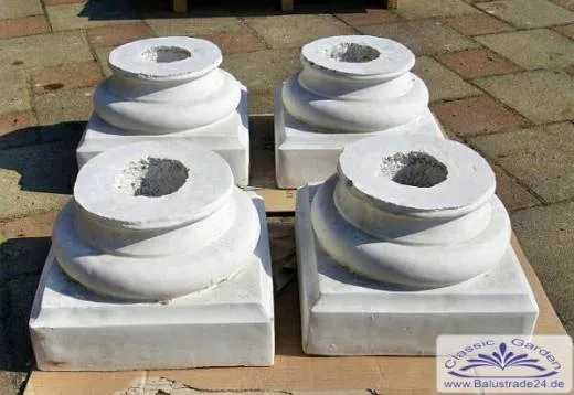 sockel aus beton für säule