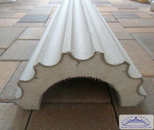 XXL Styroporsäule 100cm Durchmesser runde Halbschale Säulenverkleidung | Dekosäule SA100K