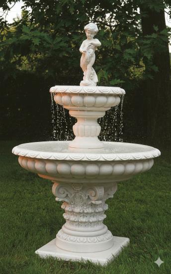 2 Schalen Garten Springbunnen