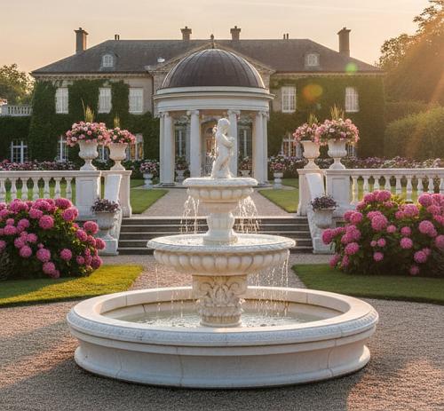 Garten Springbrunnen mit Wasser Boden Becken