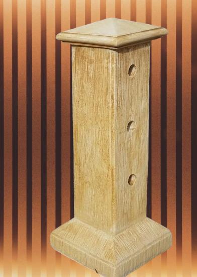 Pfeiler mit Stand Sockel einfache Zaunanlagen für Edelstahl Rohre Zaunpfeiler mit Abdeckplatte 82 oder 106cm