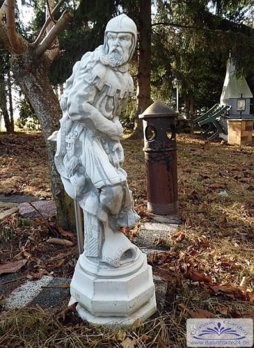 Gartenfigur Schachfigur Bauer Skulptur Steinfigur Bogenschütze Figur 80cm BAD-459