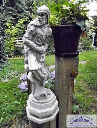 Gartenfigur Schachfigur Bauer Skulptur Steinfigur Bogenschütze Figur 80cm BAD-459