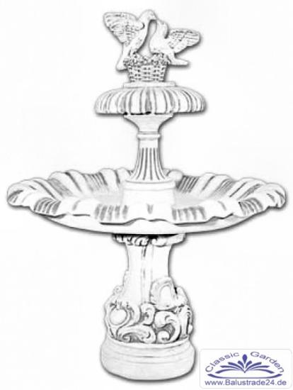 taubenbrunnen aus steinguss