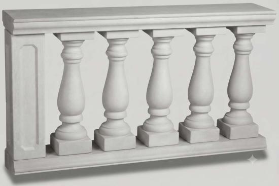 Typ-02 Balustraden Dekoration Baluster Säulen 73cm