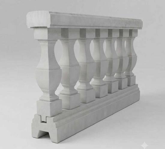 TYP-06 PLUS Balustraden Geländer 90cm quadratische Baluster Säulen 90cm