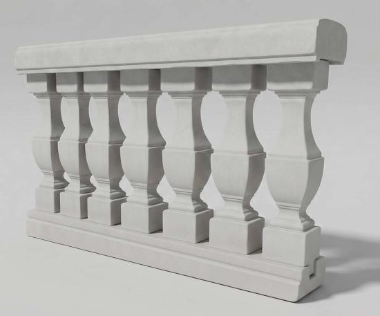 TYP-06 PLUS Balustraden Geländer 90cm quadratische Baluster Säulen 90cm
