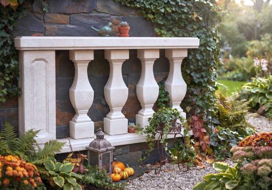 TYP-06 Balustraden Geländer 81cm hoch mit quadratische Balustersäulen