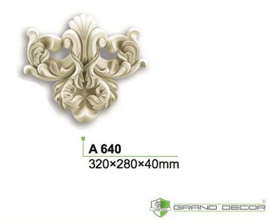 Innenstuck Zierelement aus Polyurethan Hartschaum