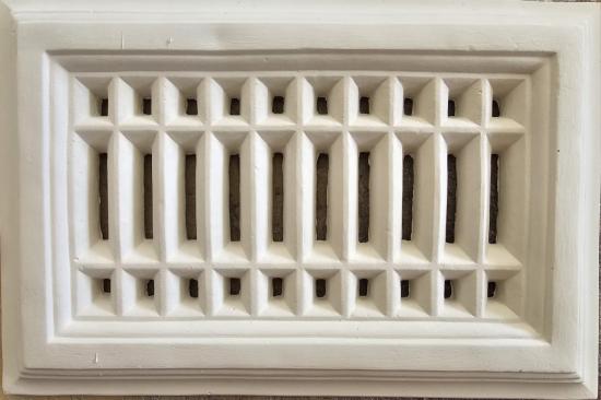 Gips Ziergitter als Lüftungsgitter