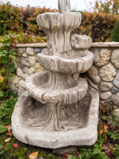 Wasserfall Steinbrunnen Modern Art Deco Gartenbrunnen 102cm 323kg